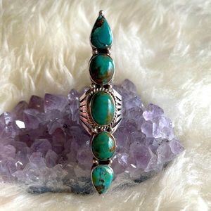 Navajo Sterling & Royston Turquoise ring- sz 7.5